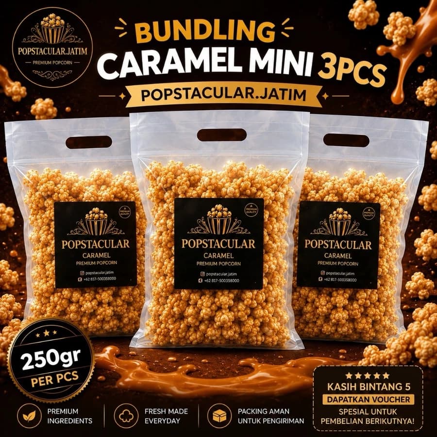 Caramel Mini Bundling popcorn bundle