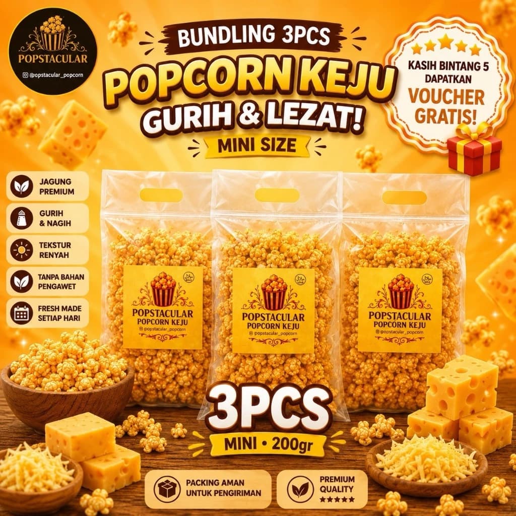 Cheese Bundling 3pcs popcorn bundle