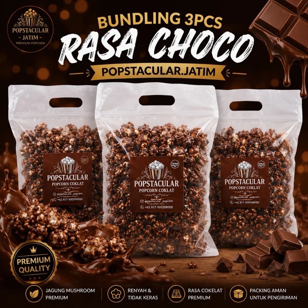 Choco Bundling 3pcs popcorn bundle