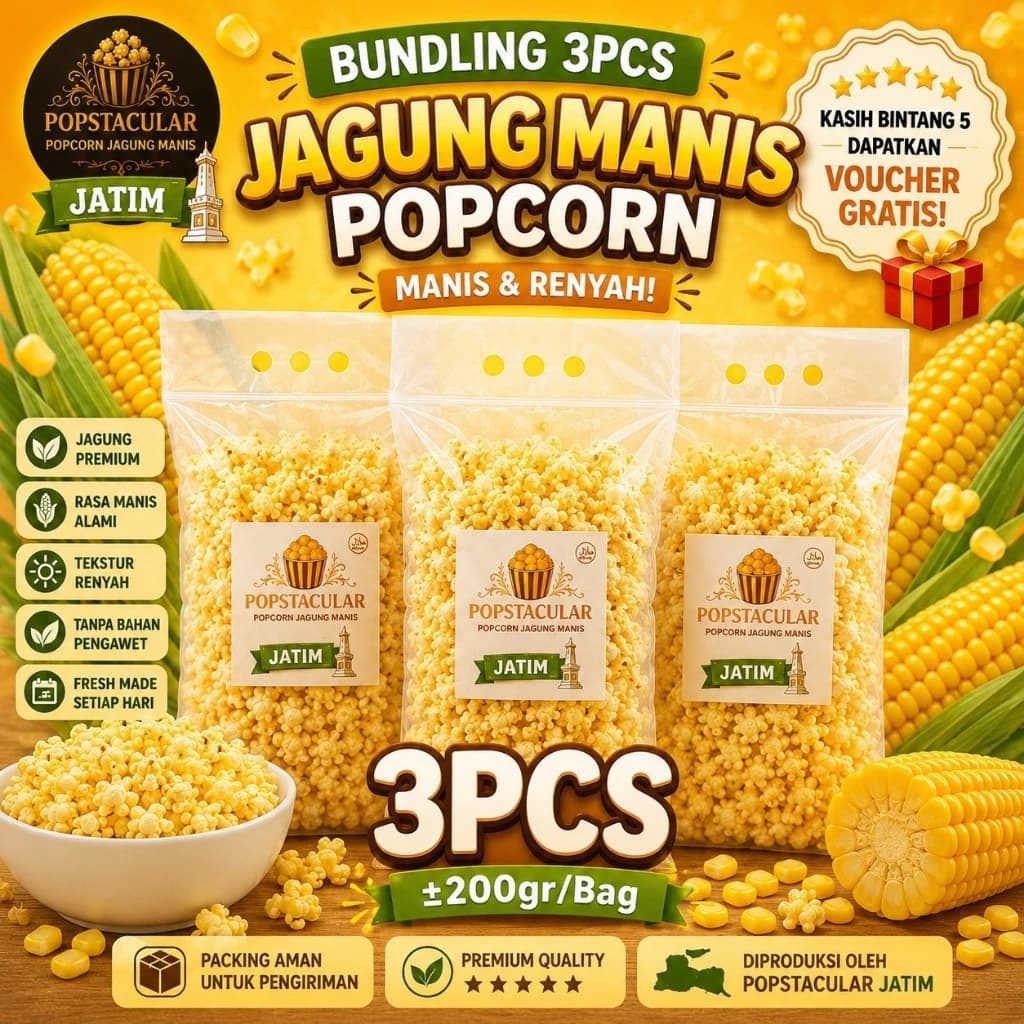 Sweet Corn Bundling 3pcs popcorn bundle
