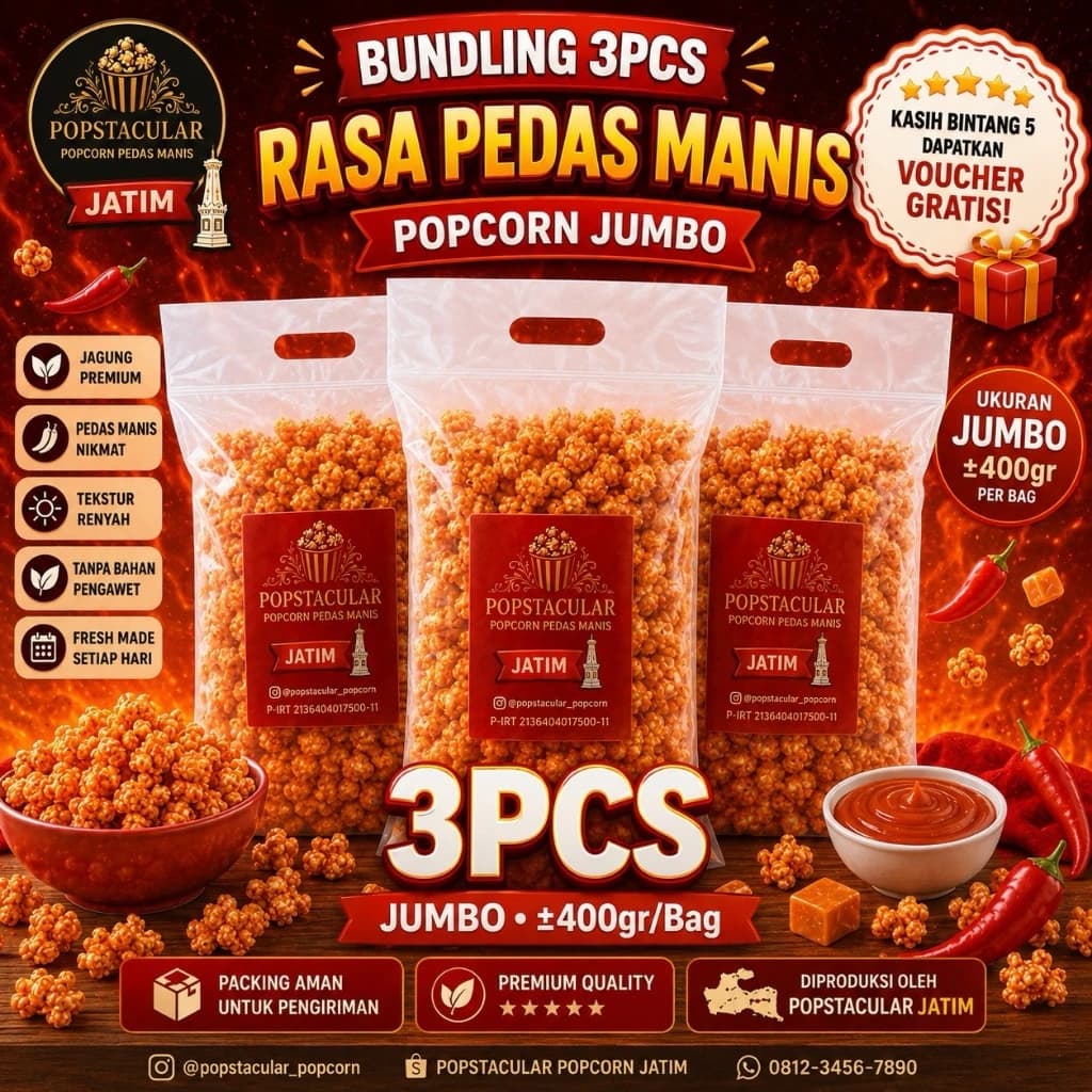 Pedas Manis Jumbo Bundling popcorn bundle