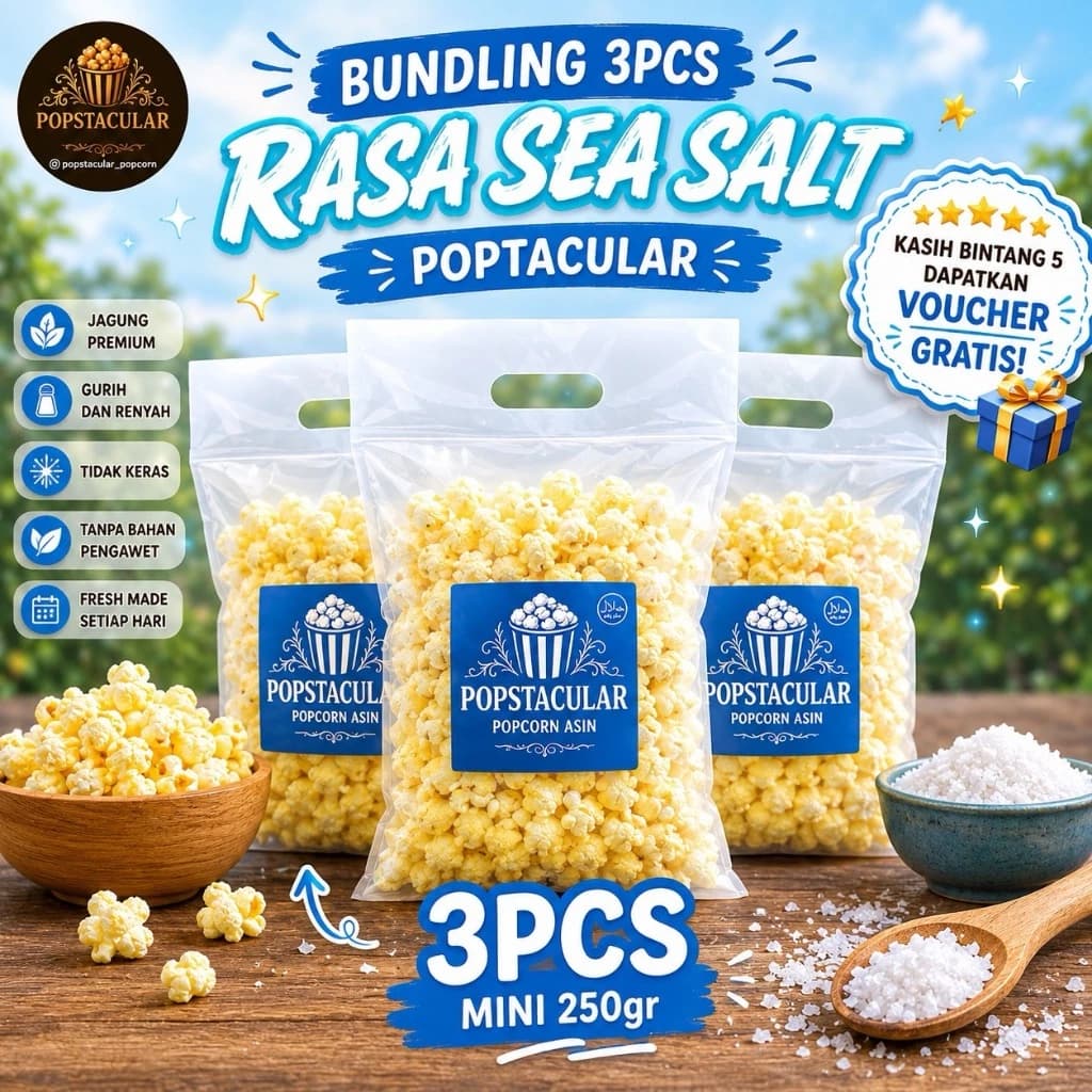 Sea Salt Bundling 3pcs popcorn bundle