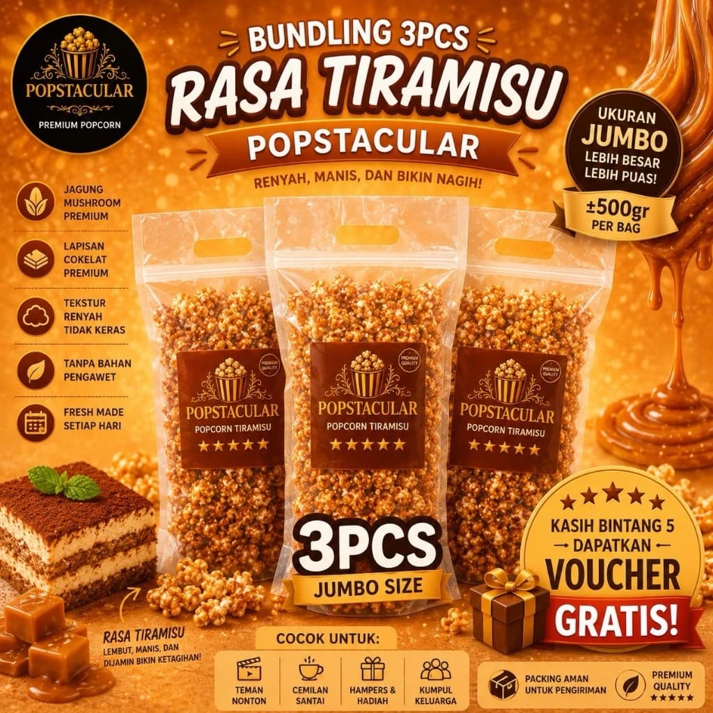 Tiramisu Jumbo Bundling popcorn bundle